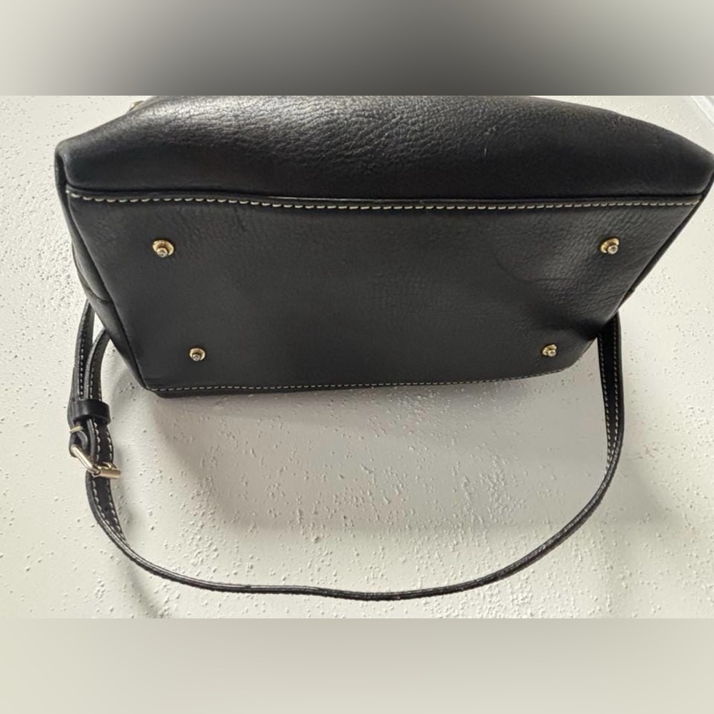 Dooney & Bourke Black Pebbled Leather Satchel - Picture 7 of 16